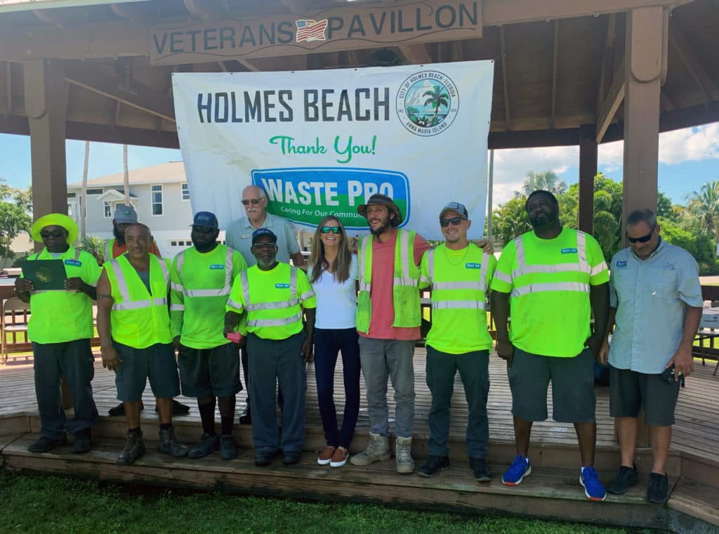 Holmes Beach Fl Celebrates Waste Pro With Proclamation Waste Pro