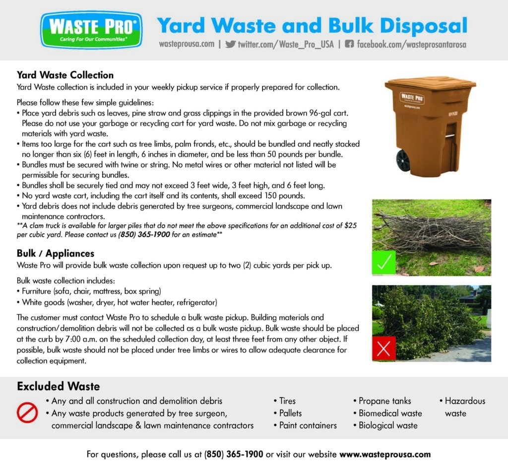 Yard Waste Collection Waste Pro USA